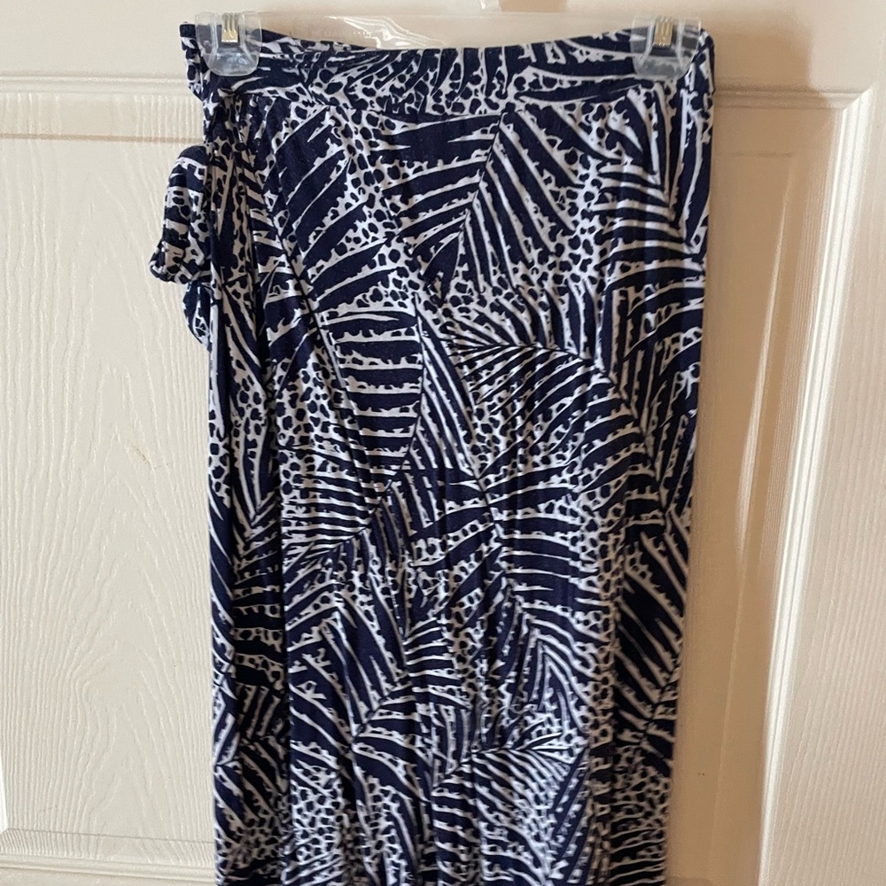 Cynthia Rowley Navy and White Abstract skirt